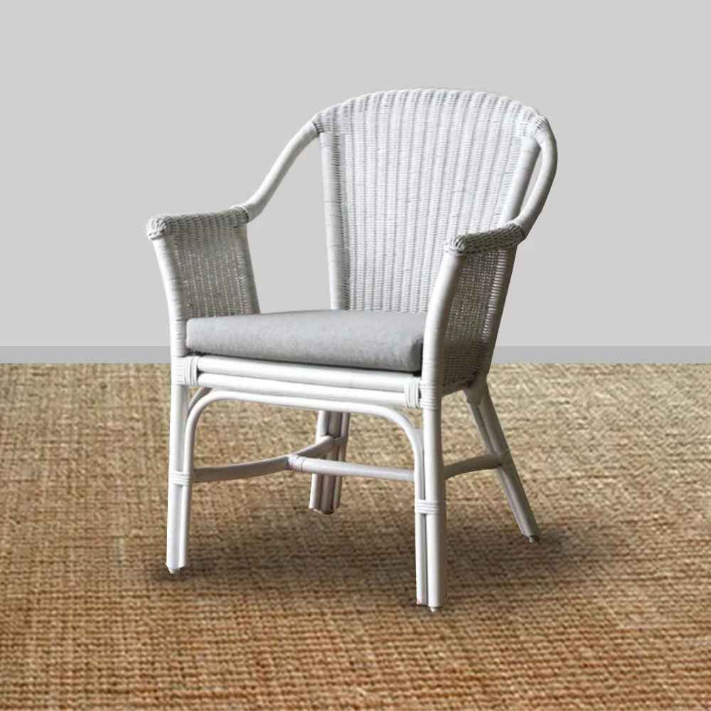 Hampton Woven Chair - White