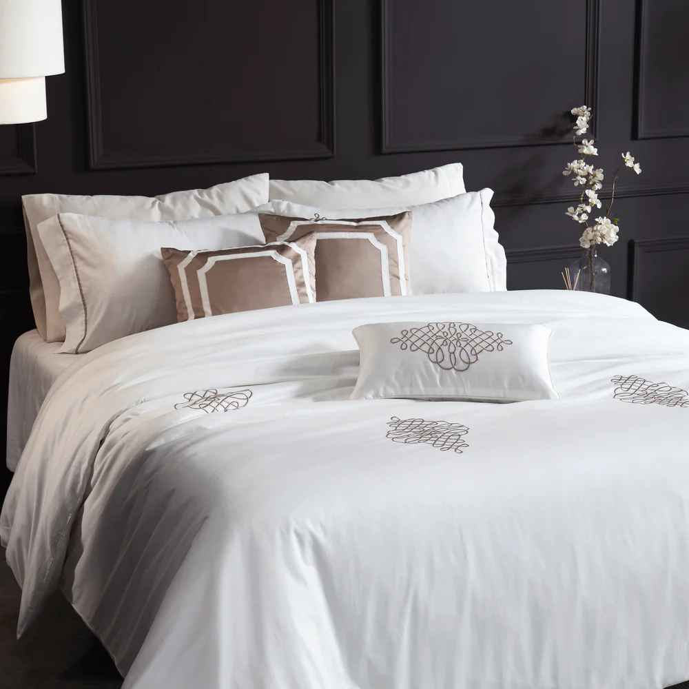 Contrail Embroidered Bedsheet Set