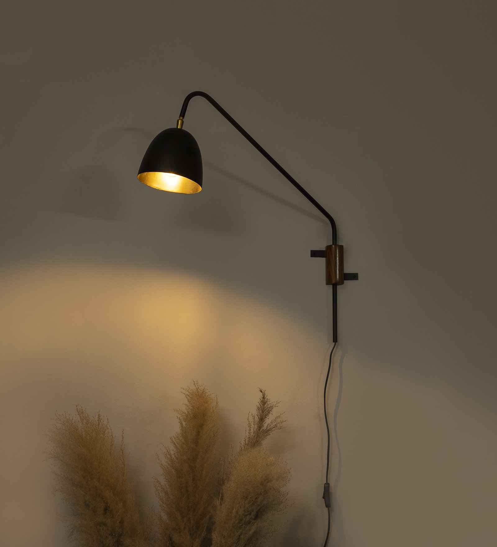 Vintage Industrial Black Metal Single Hanging Light
