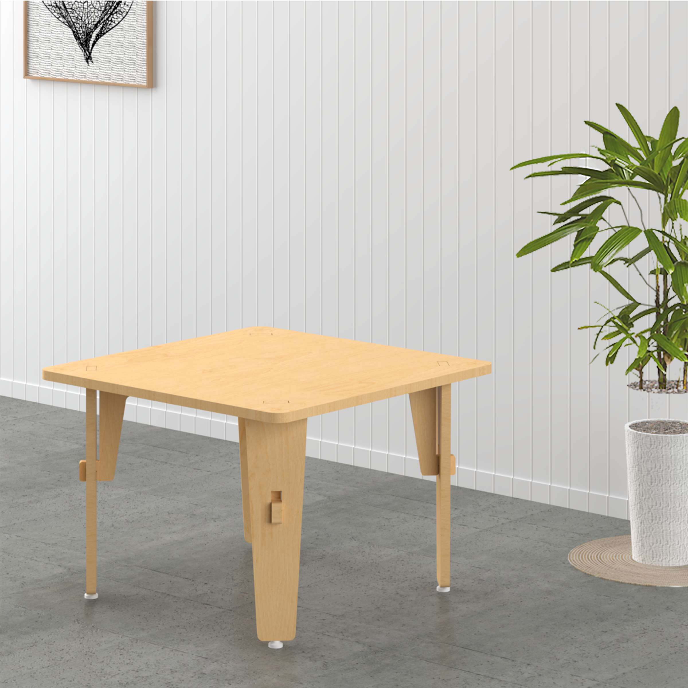 Metallic Berries Floor Table / Chowki