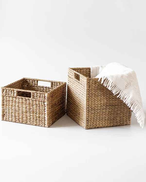 Rectangular Wicker Nesting Baskets