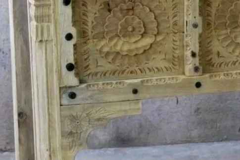 The Mehrab White Jaali Mirror