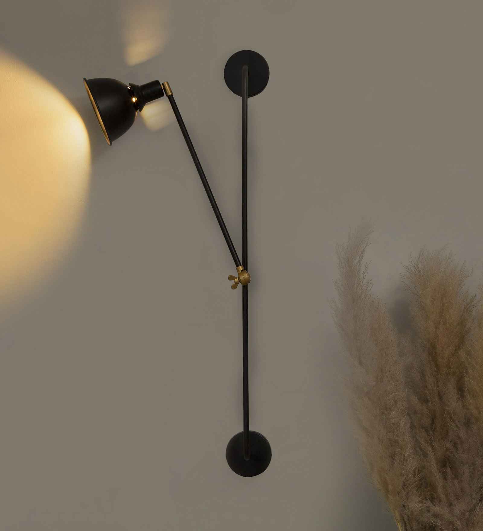 Vintage Industrial Black Metal Single Hanging Light