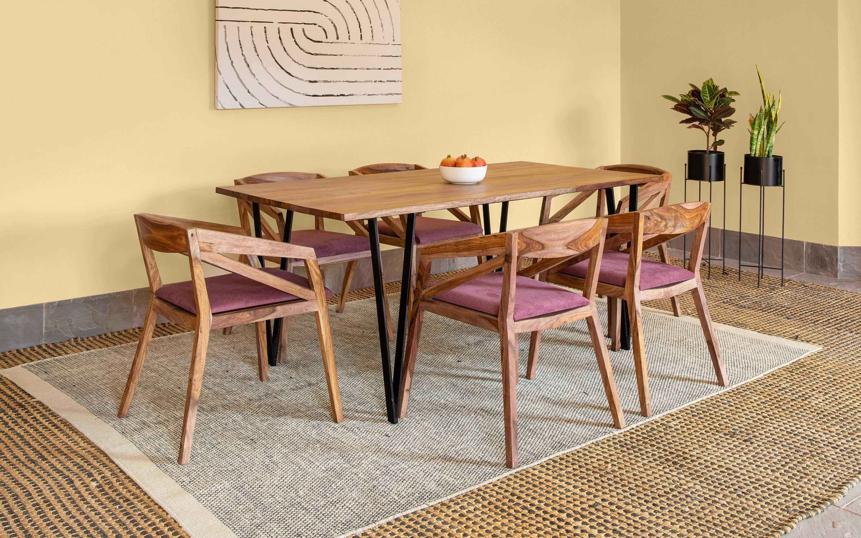 Metric Dining Table 6 Seater