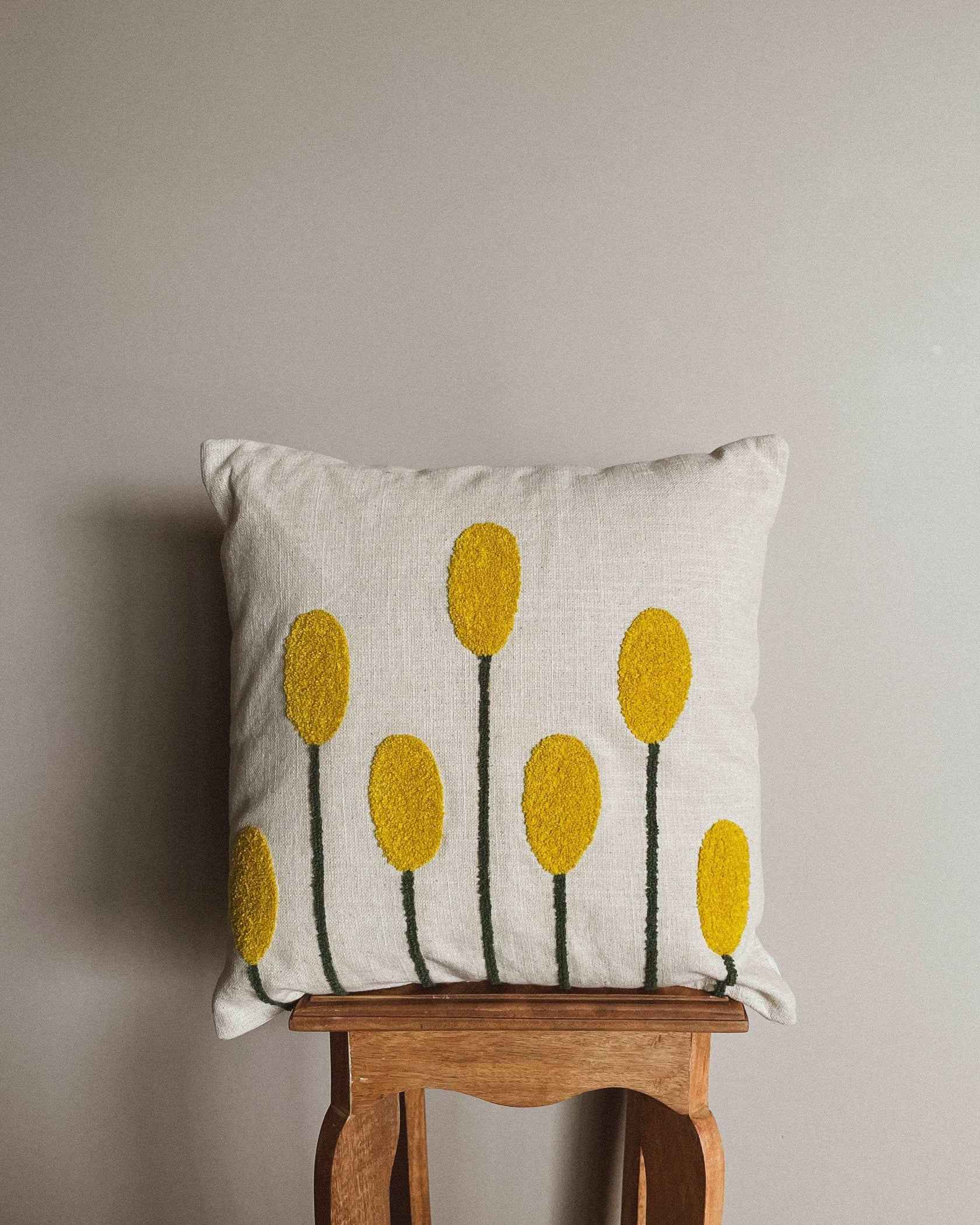 Amber Punch Needle Pillows