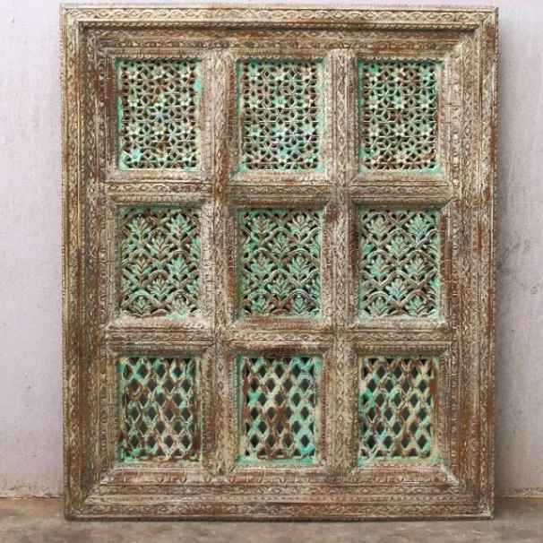 The Mehrab White Jaali Mirror