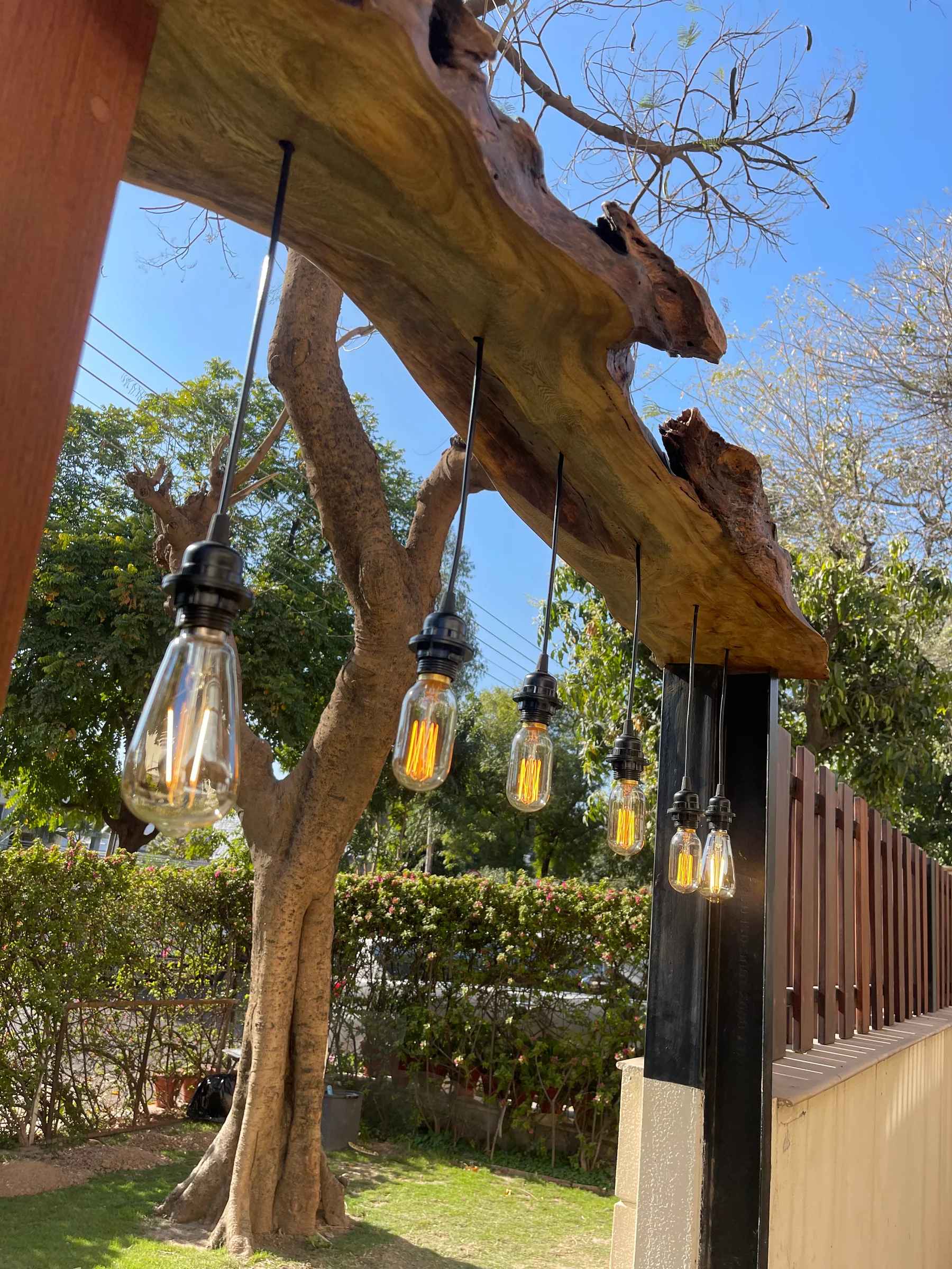 Multi Bulb Ceiling Lamp (Recycled Bottles) - 6 Bottles