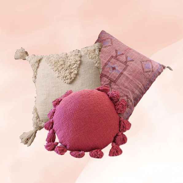 The Rose Set of 3 Pillows