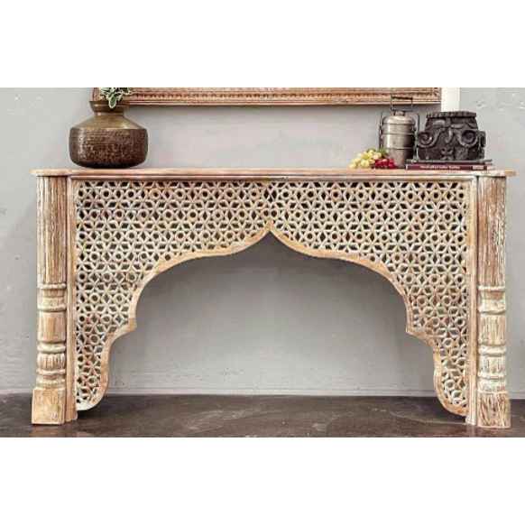 The Raisen Rustic Jaali Console