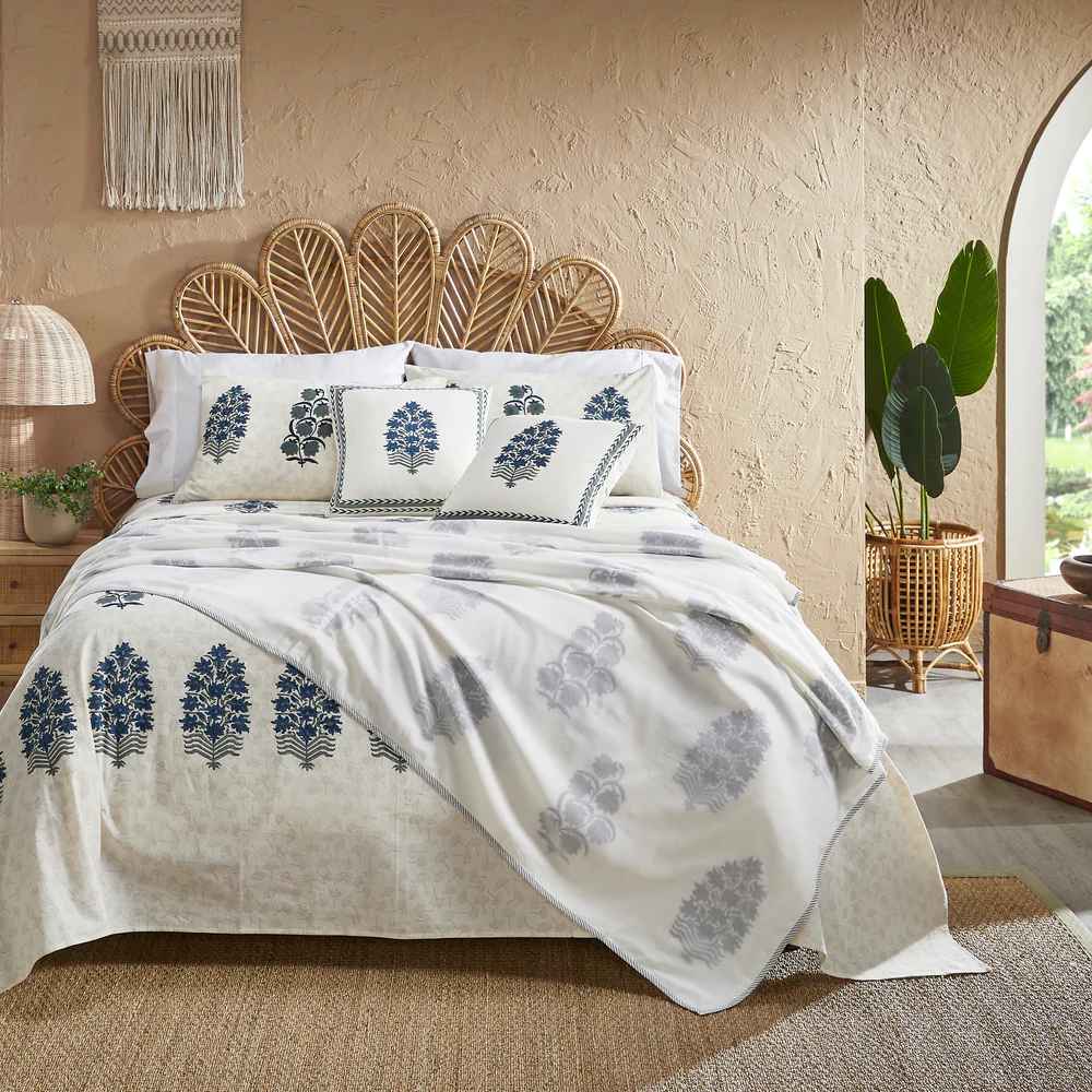 Areca Block Printed Bedsheet Set