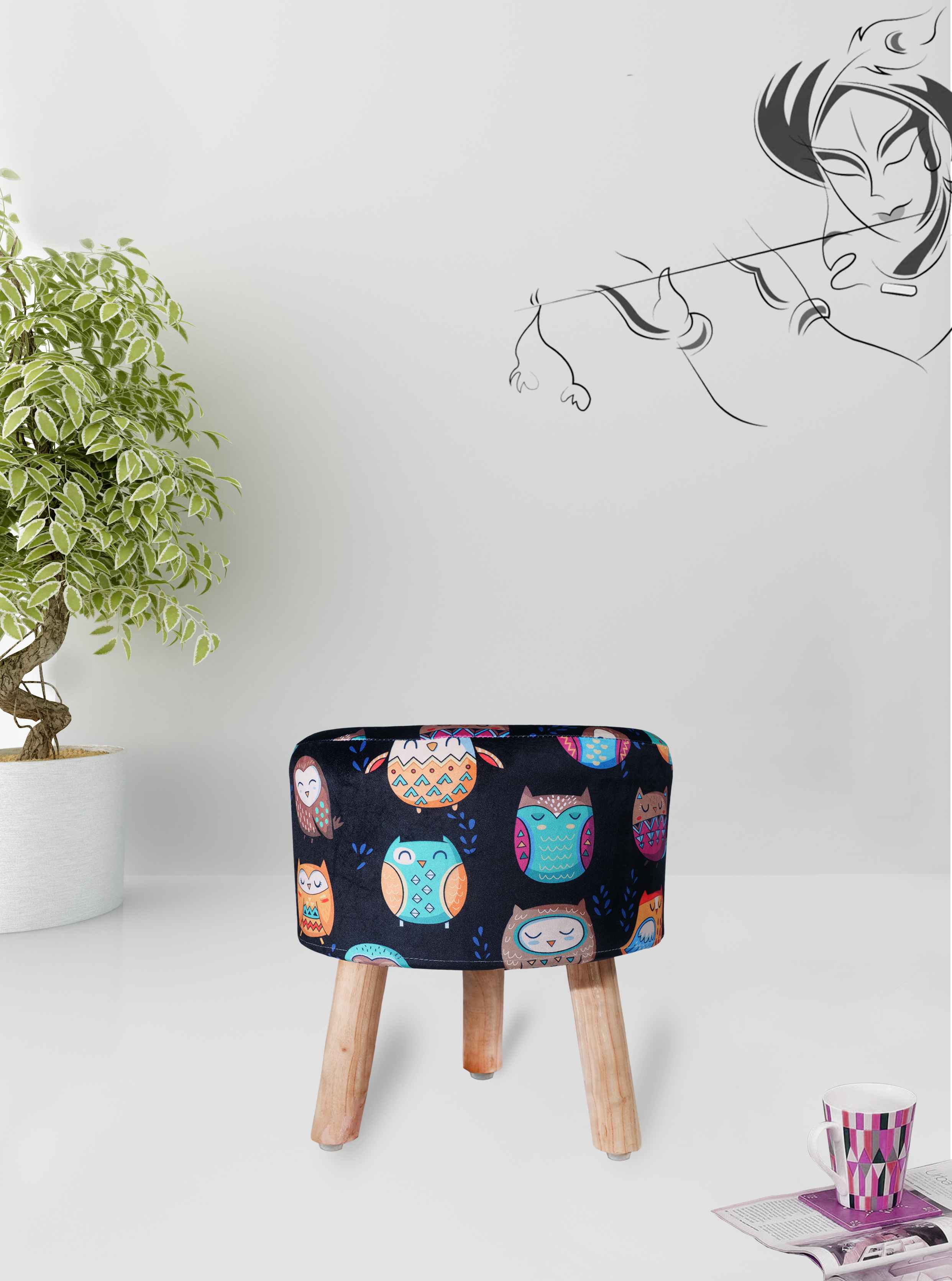 Tricolor Mélange Pouf