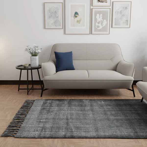 Lustrous Grey Rug