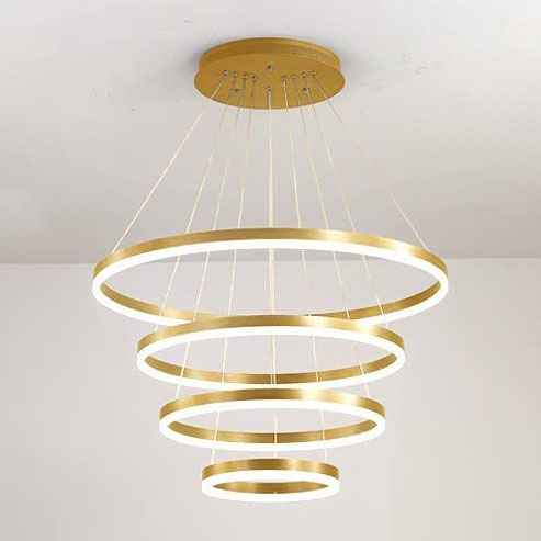 4 Rings Led Ring Chandelier