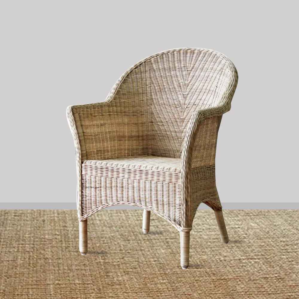 Montauk Rattan Chair - Black