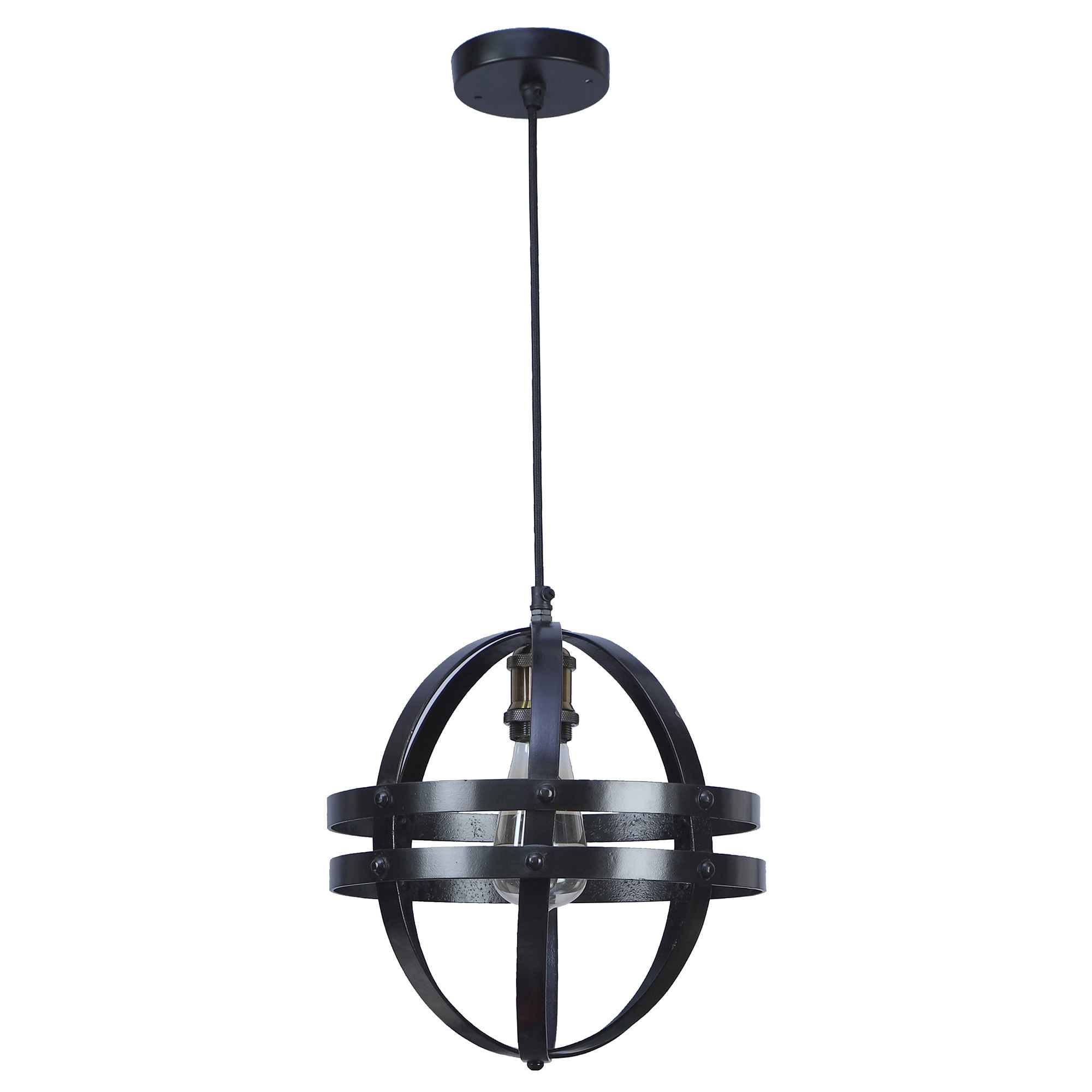 USD Black Metal Hanging Light