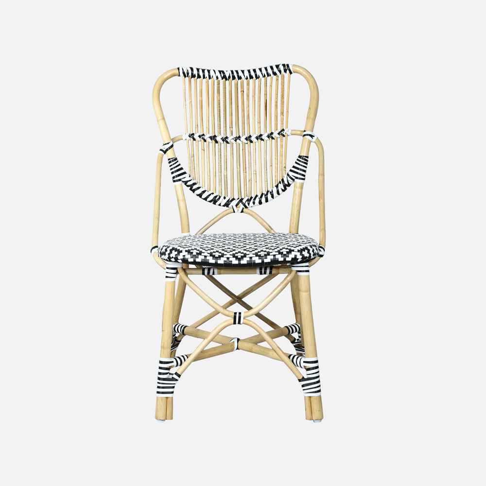 Dyuthi Rattan Chair-Weathered French Grey-