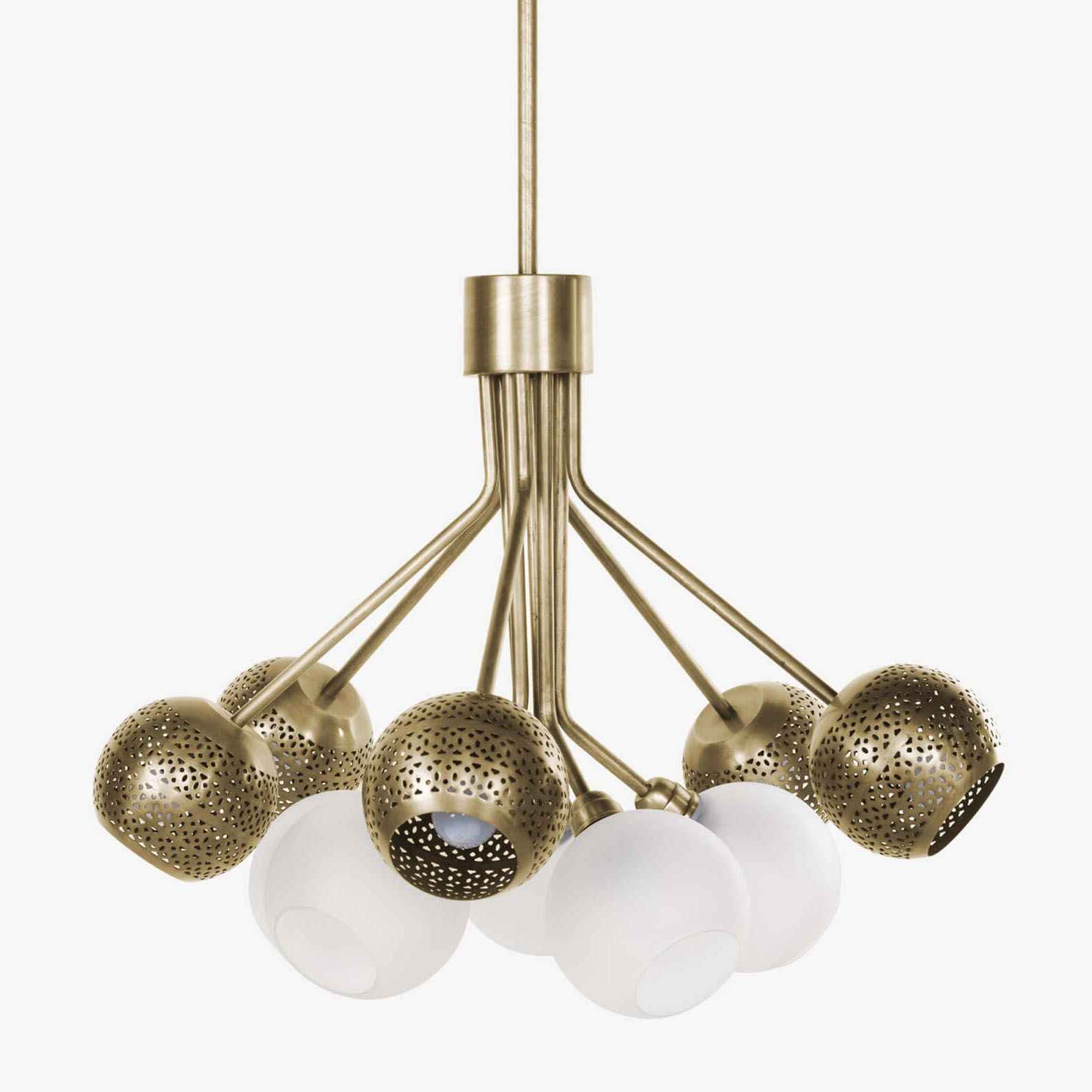 New Soma Gold Hanging Cluster Of 10