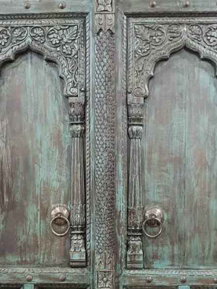The Sultana Carved Rustic Armoire