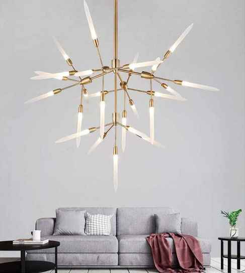 Modern Lotus Leaf Led Chandelier