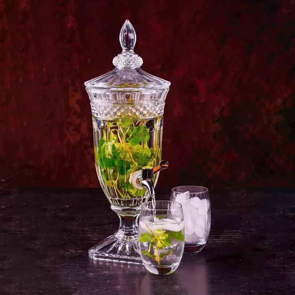 Diamond Whiskey Crystal Decanter Set With Glasses