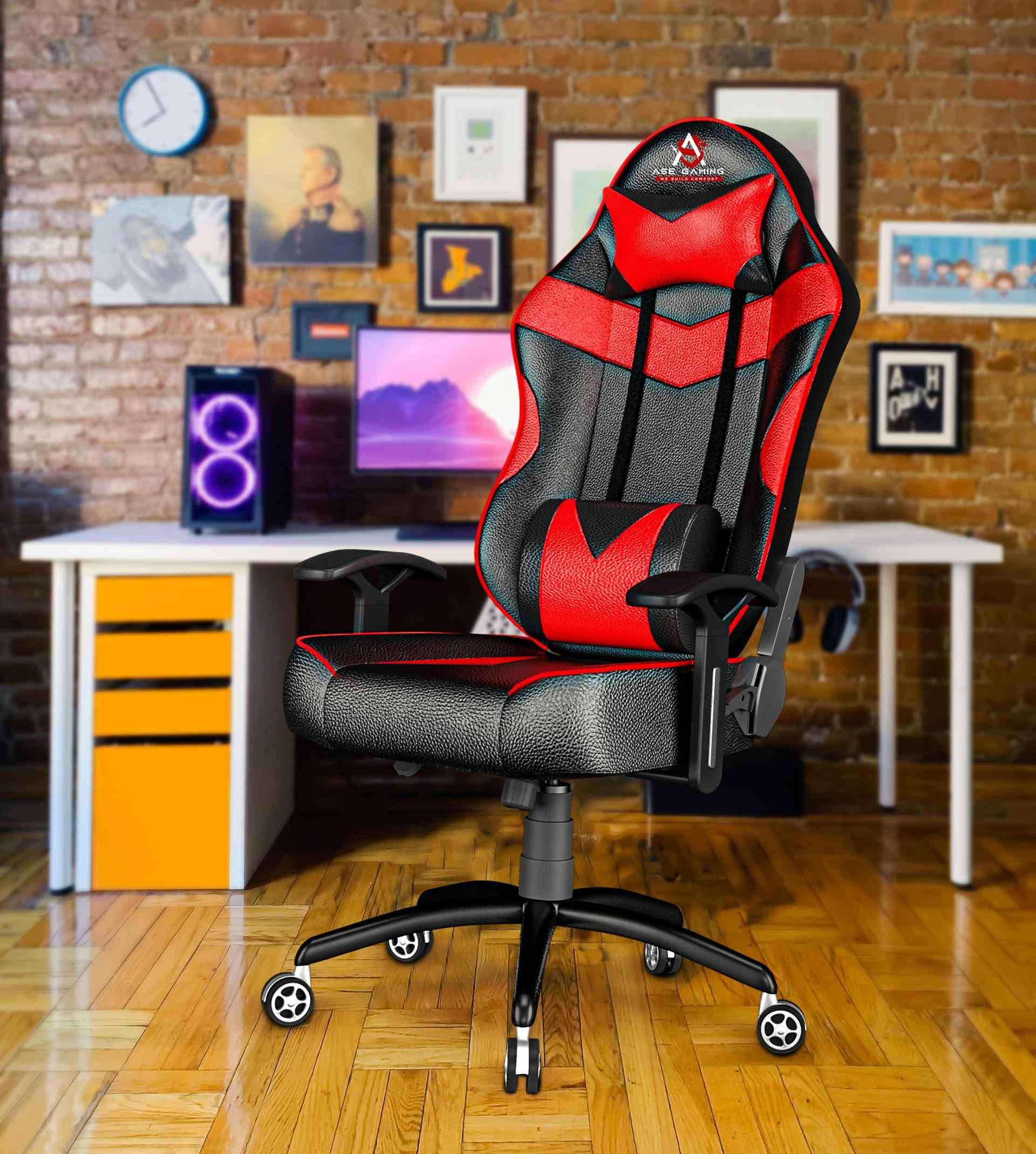 ASE Gaming Infinity Series Gaming Chair (Red & Black)