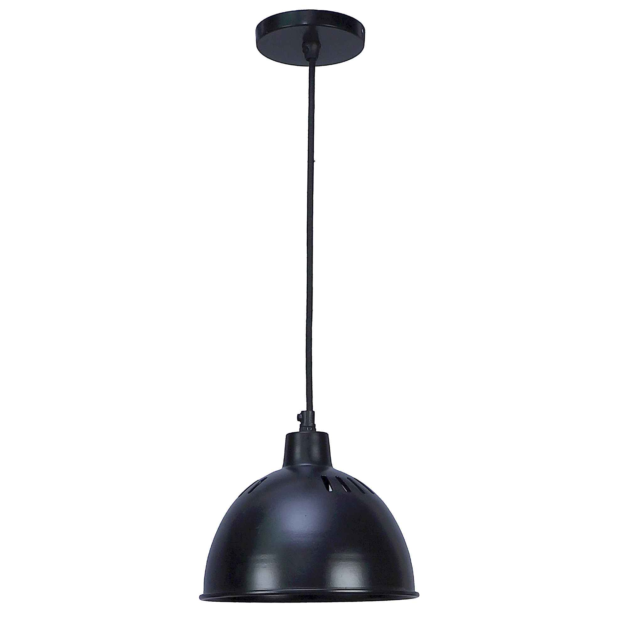 All Black Metal Hanging Light