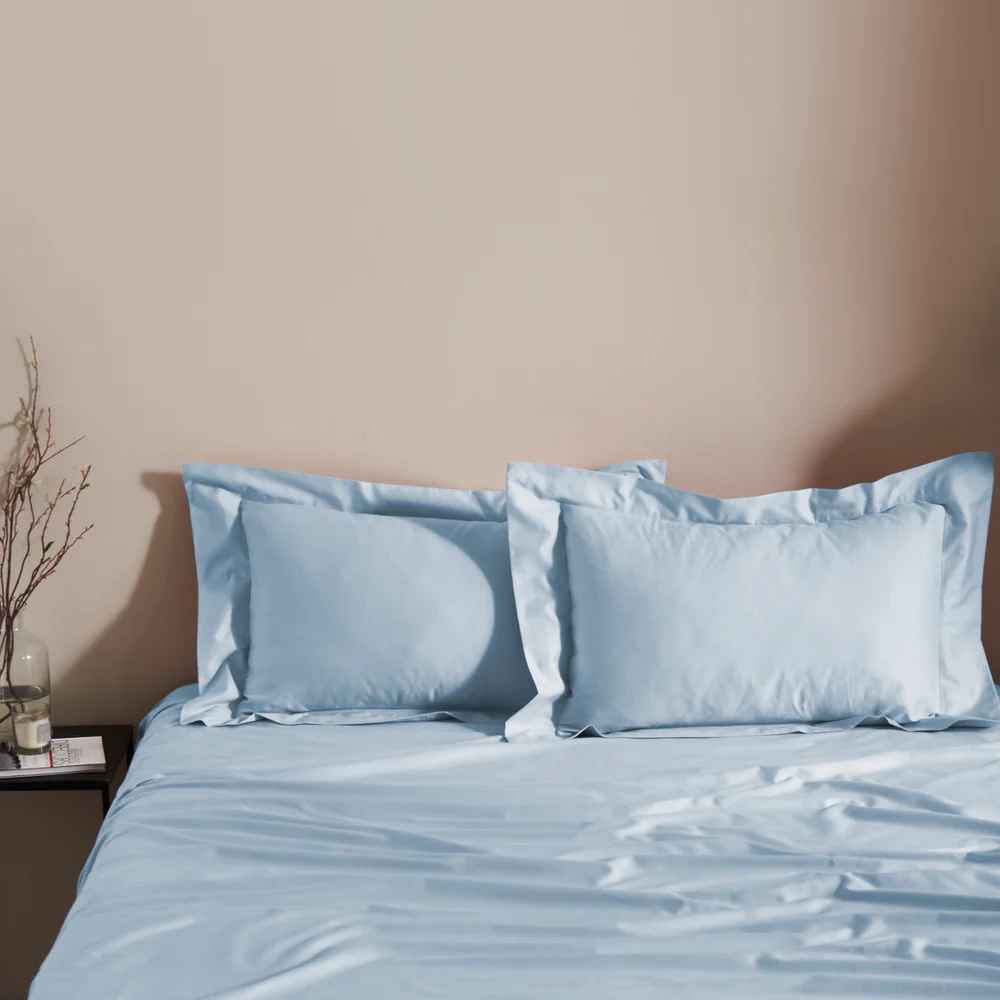 Fagoting Stitch Plain Bedsheet - 500Tc