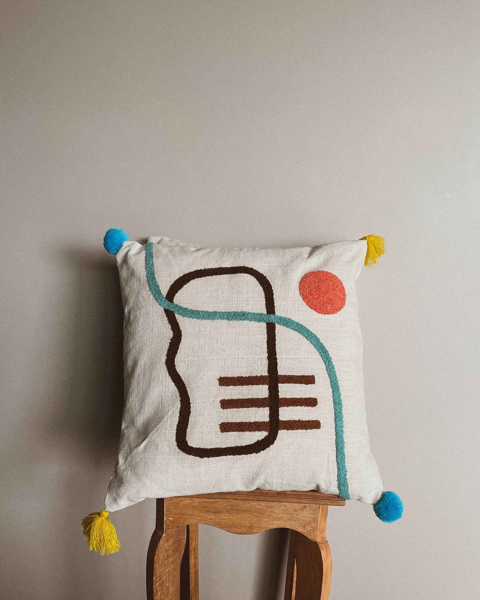 Amber Punch Needle Pillows