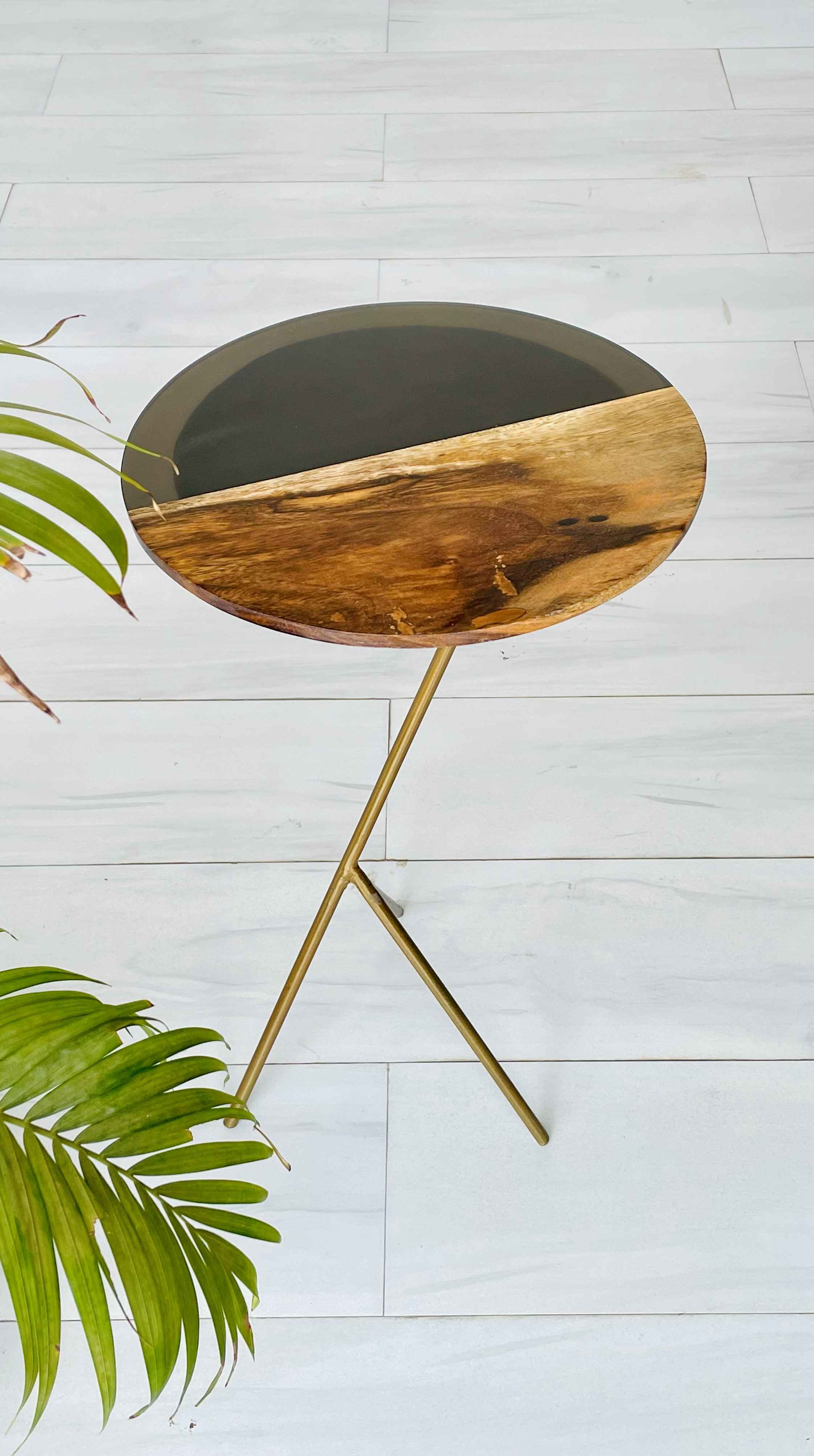 Black Peg Side Table