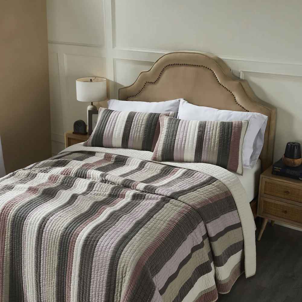 Parallel Handmade Patchwork Bedding Set