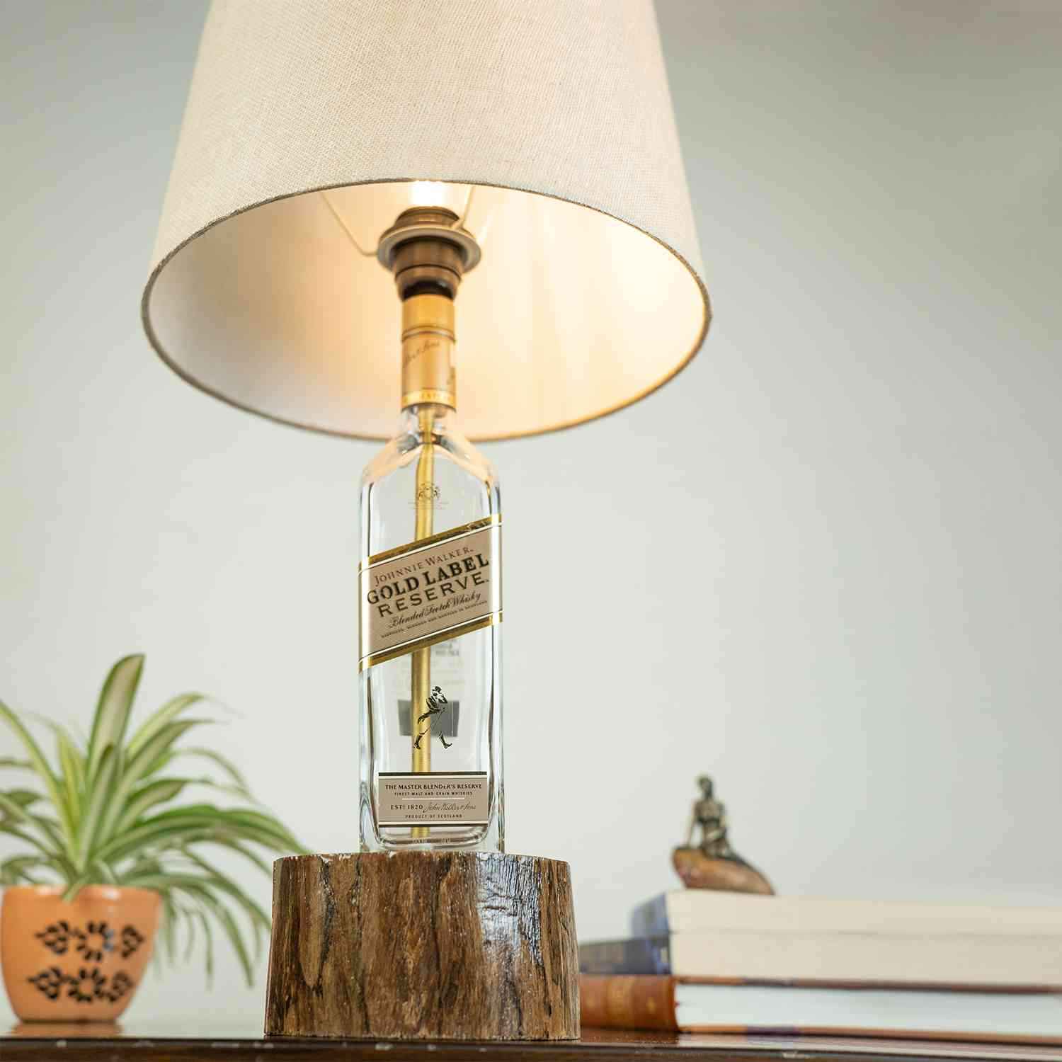 Wood Base Solid Table Lamp