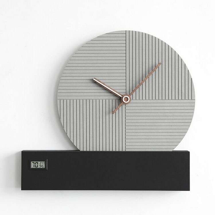 Eternal Grey Wall Clock Circle