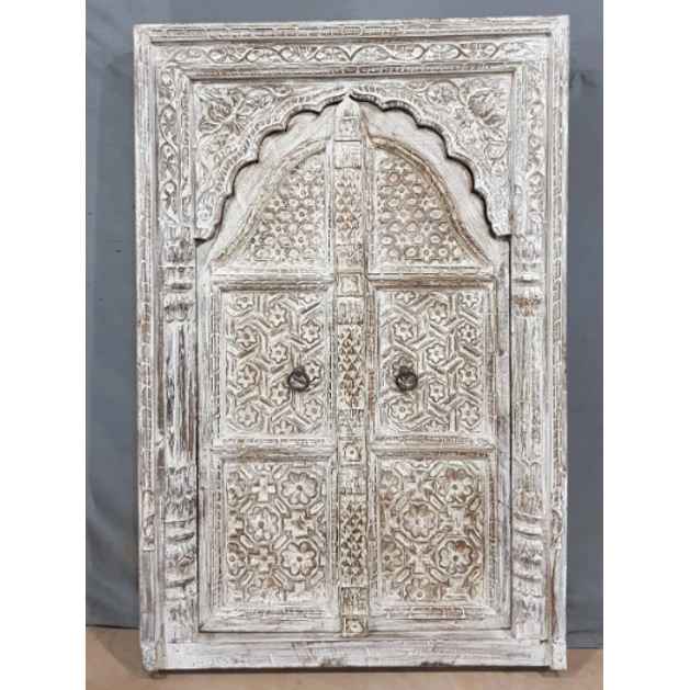 The Mehrab White Jaali Mirror