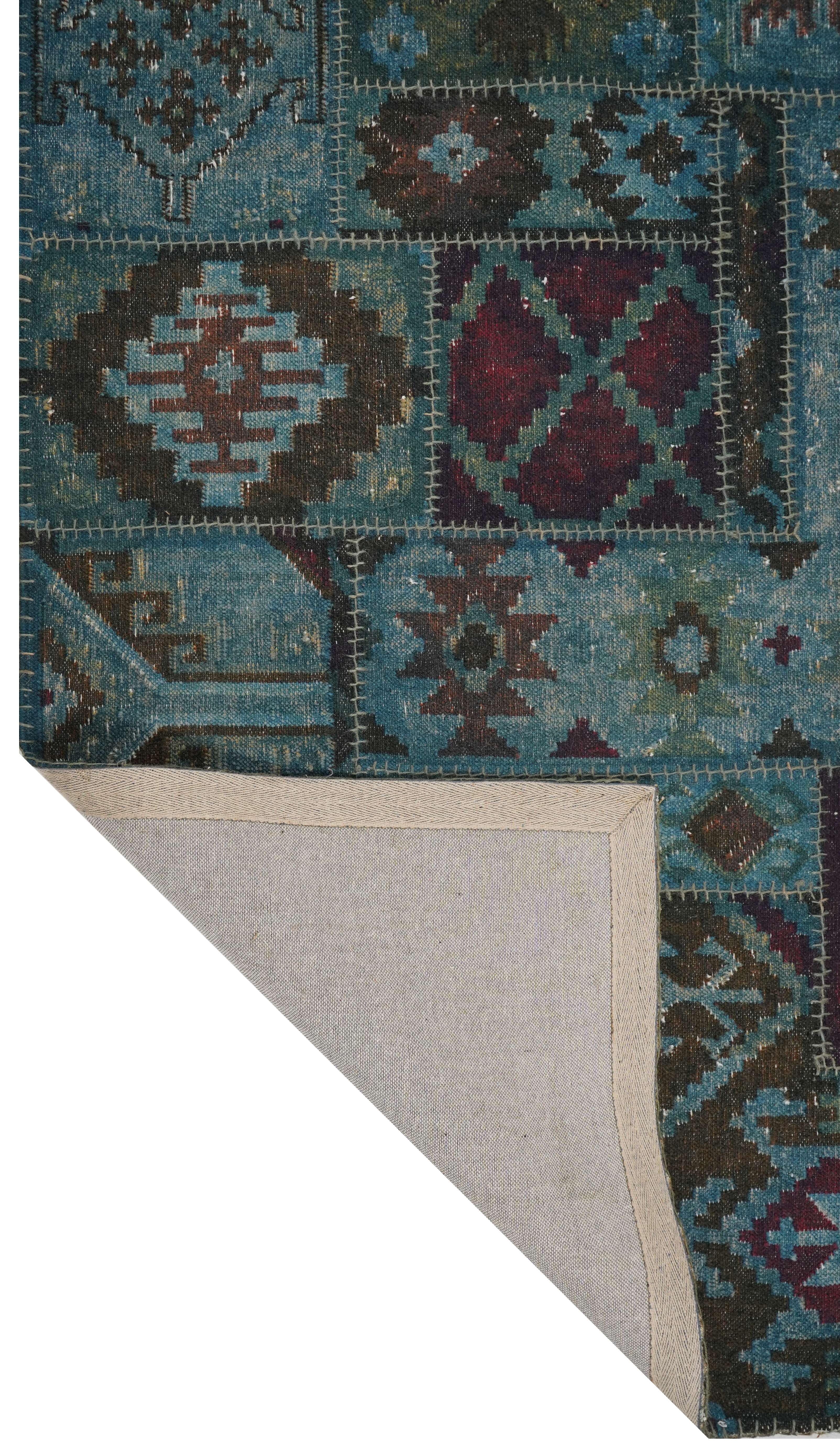 CREAM & BROWN SPIDER WEAVE RUG