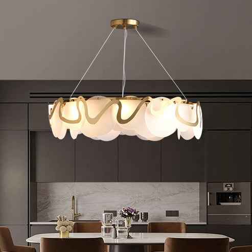 Modern Lotus Leaf Led Chandelier