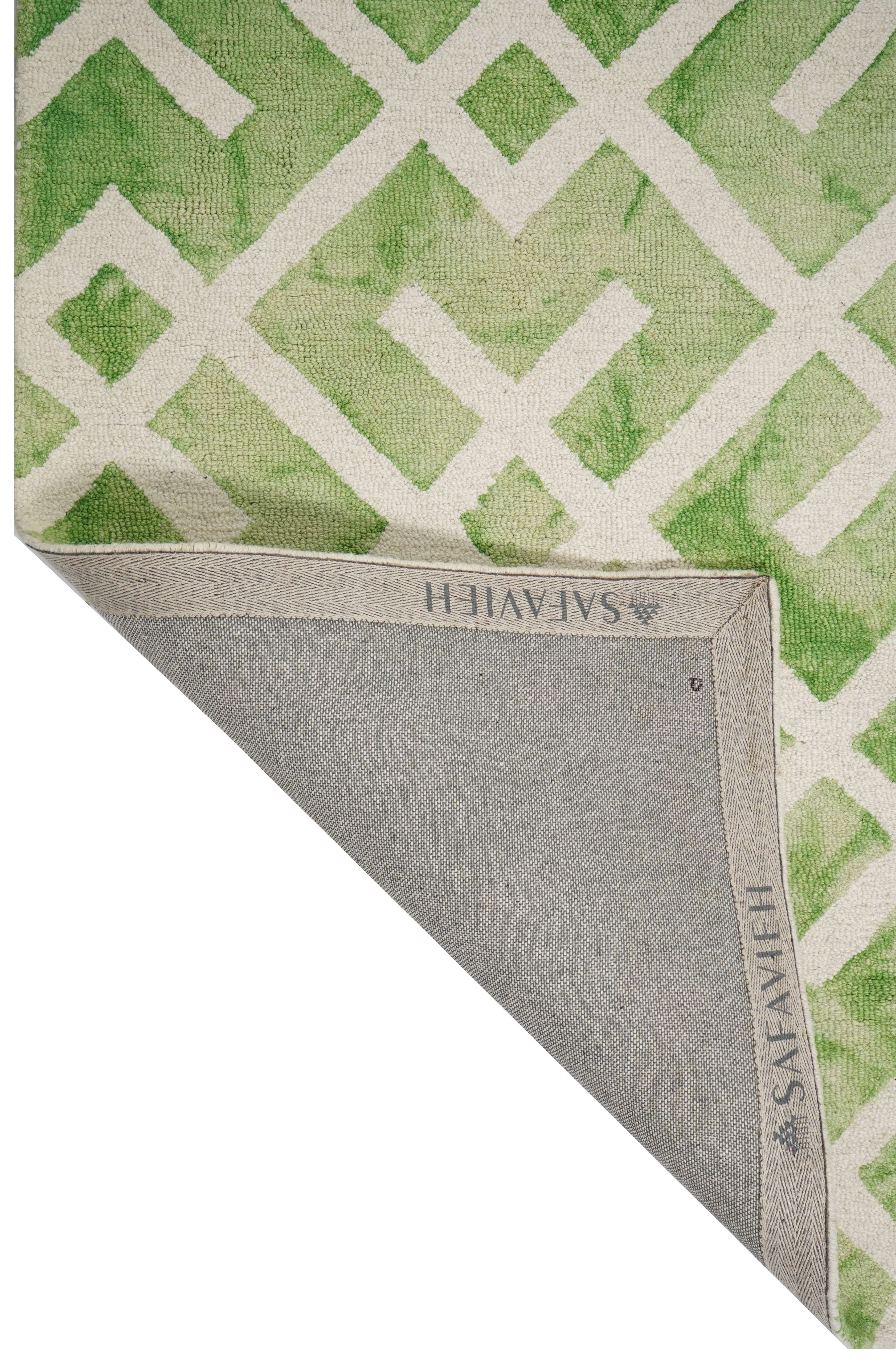 CREAM & BROWN SPIDER WEAVE RUG
