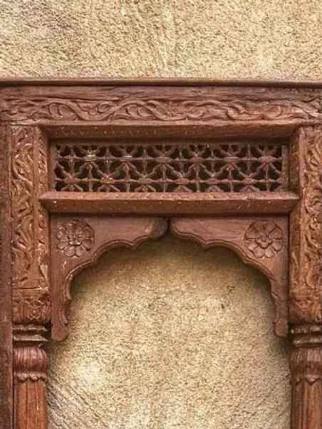 The Mehrab White Jaali Mirror