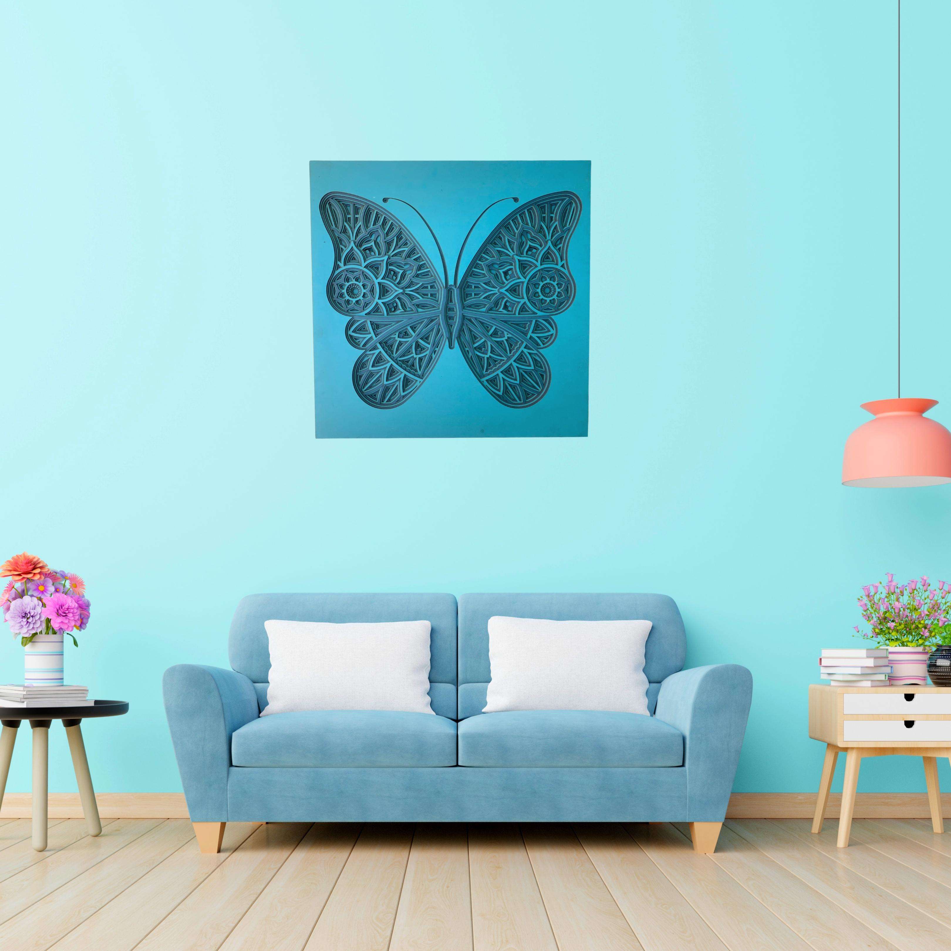 Elephant Zentangle Mandala Art Wall Decor