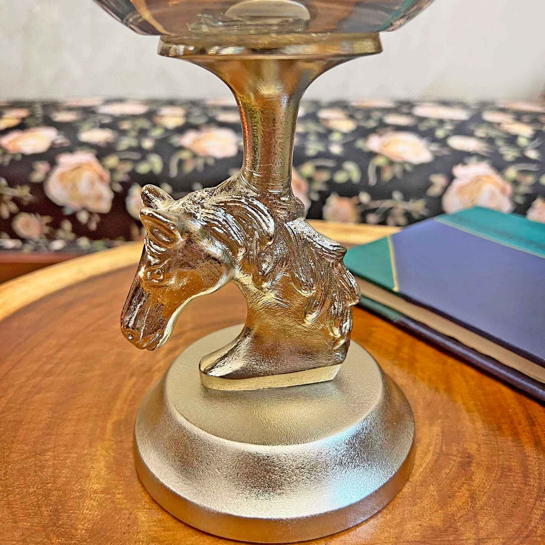 Vintage Horse Bookend Gold