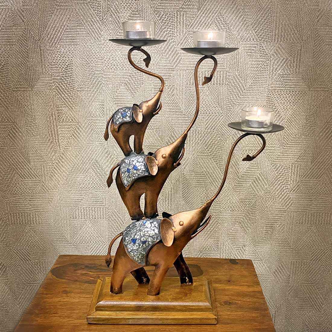 Classy Elephant Candle Holder