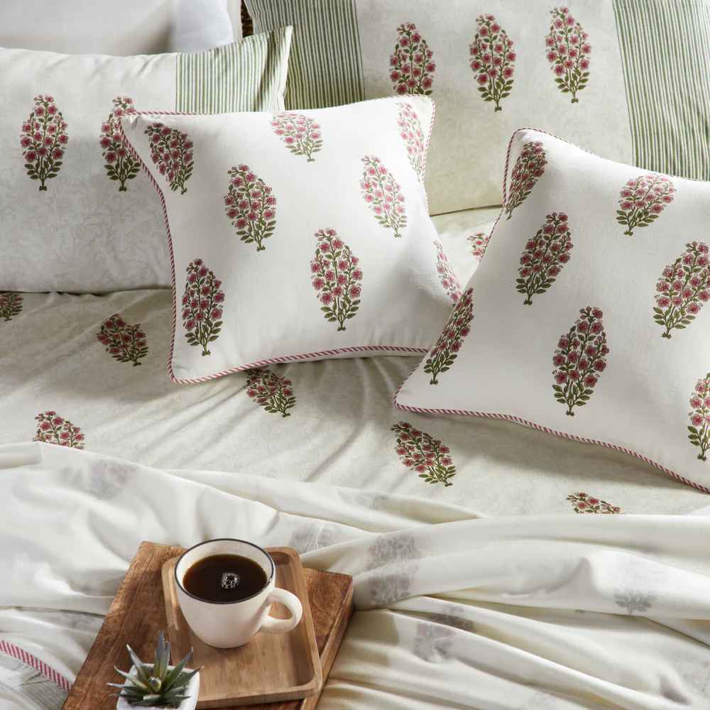 Conifer Block Printed Bedsheet Set