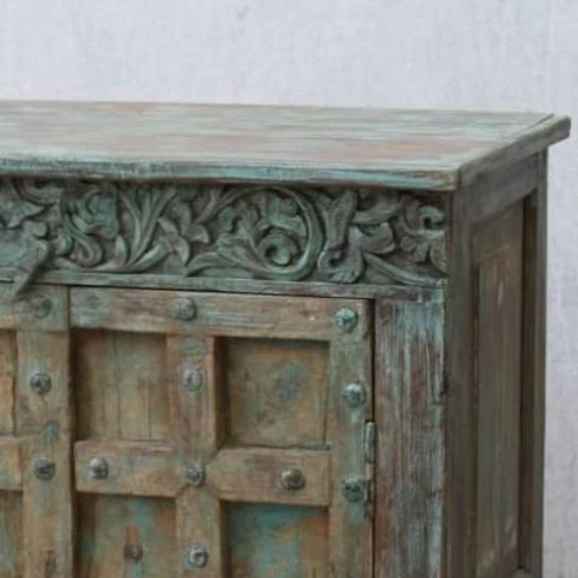 The Ranikhas Carved Rustic Armoire