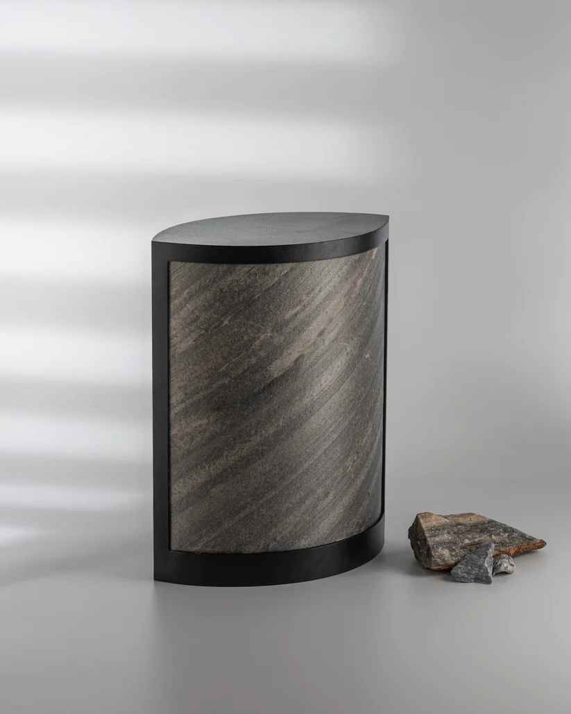 Nora Lamp (L) - Zebra Marble