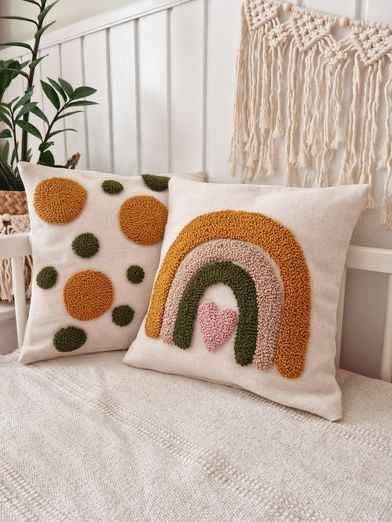 Punch Needle Cushion Cover 2