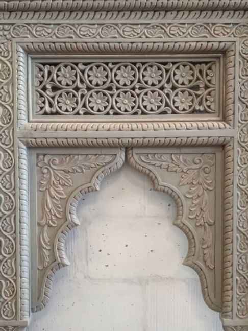 The Mehrab White Jaali Mirror