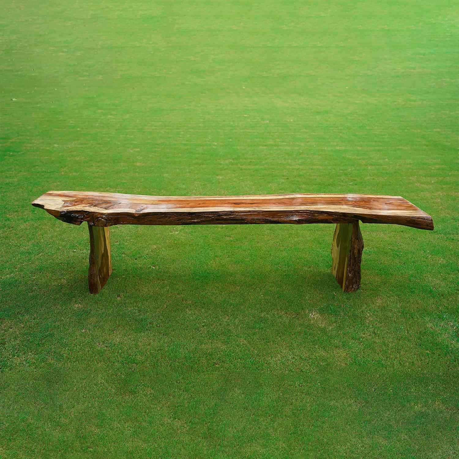 Handmade Retro Wood Log Bench For Sitting And Decor