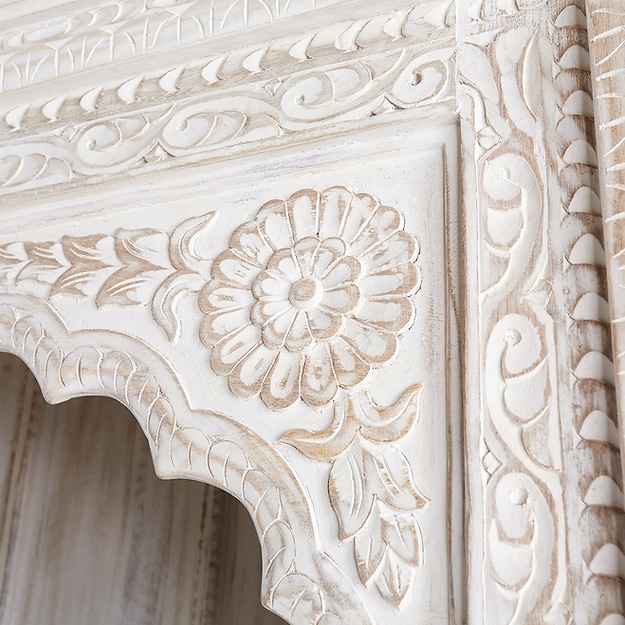 The Mehrab White Jaali Mirror