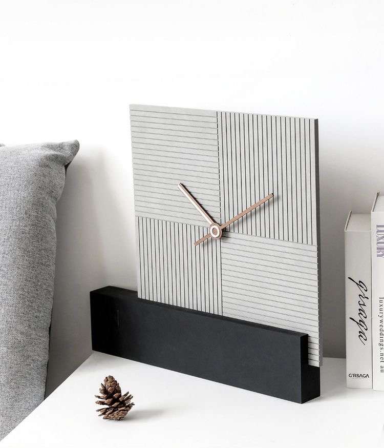 Eternal Grey Wall Clock Square