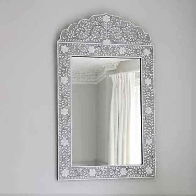 The Mehrab White Jaali Mirror