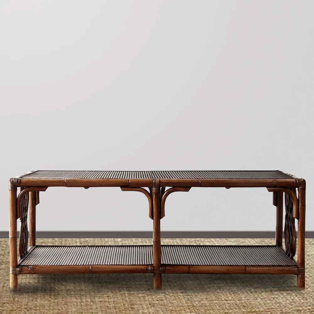 Coastal Rattan Coffee Table